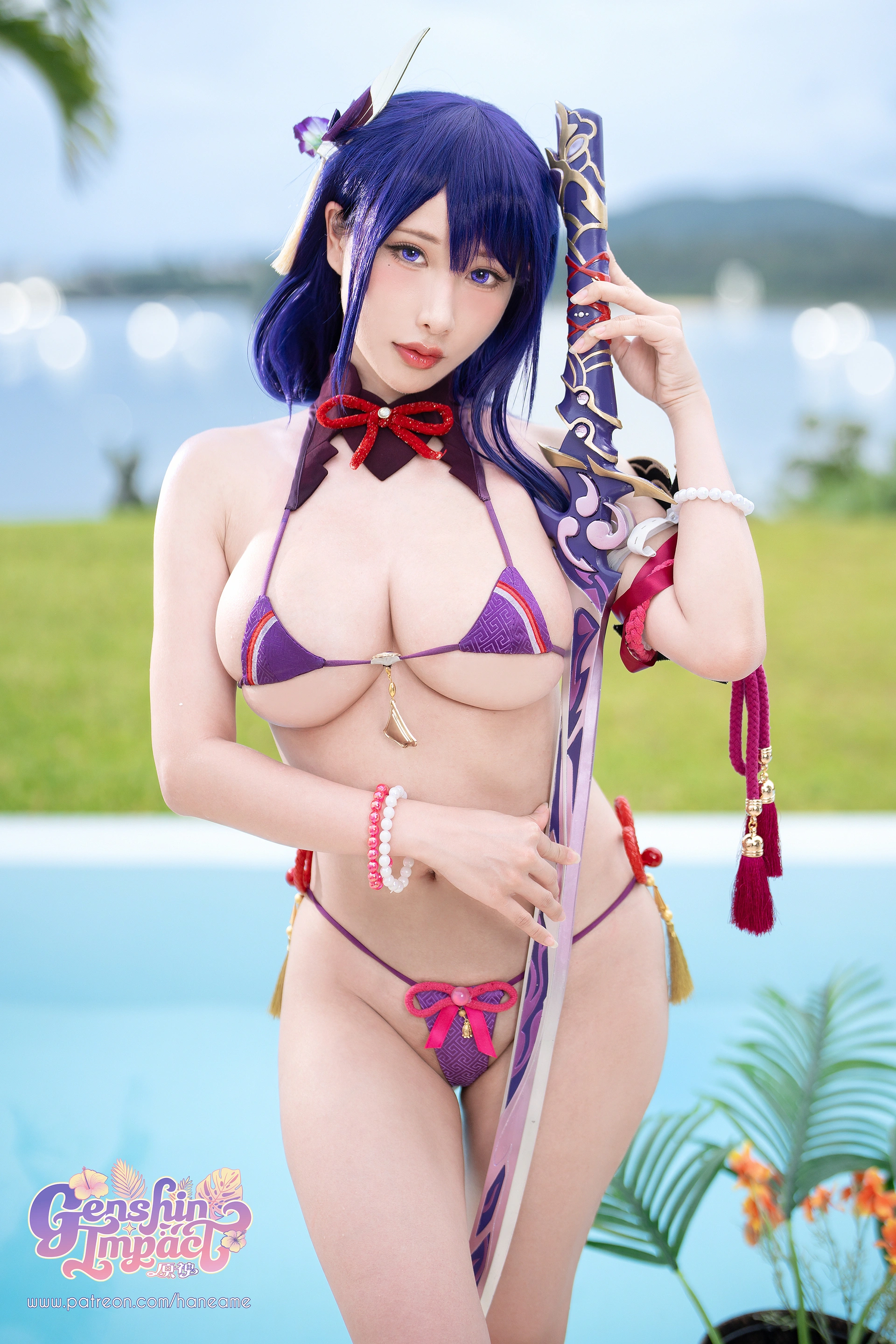 雨波HaneAme – NO.420 原神 雷电将军写真书 3